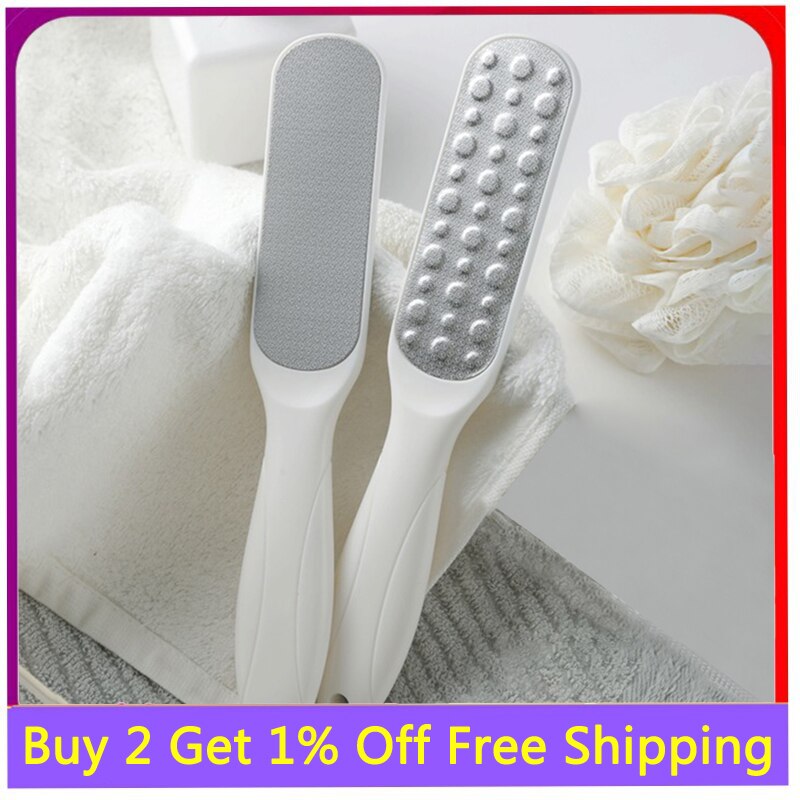 1 stk dobbelt side fodfil rasp hæl rivejern hård død hud callus remover pedicure fil fod rivejern hudpleje