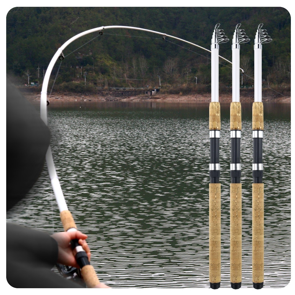 JOSBY Pole Telescopic Sea Fishing Rod Spinning 5 Layers Frp Carbon Fiber Travel Boat Carp Feeder 2.1m 2.4m 2.7m 3.0m 3.6m