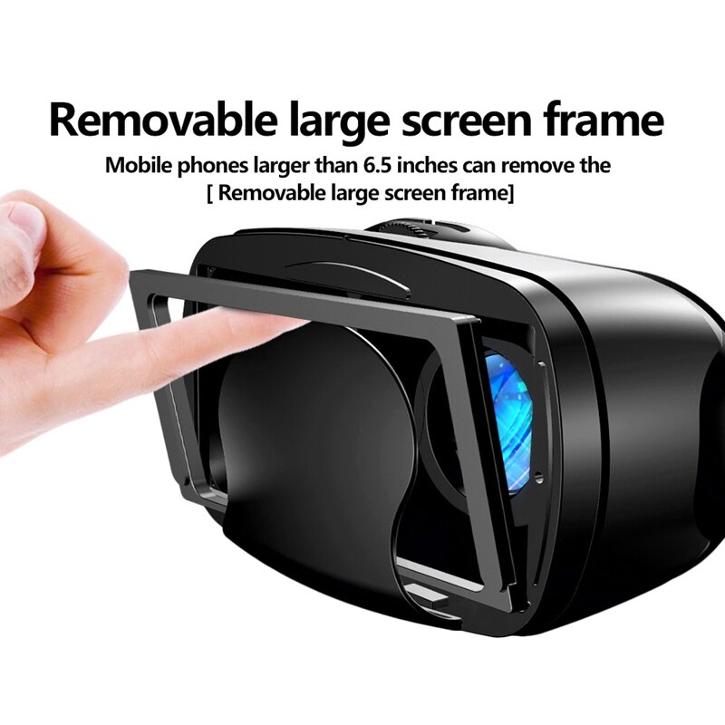 VRG Pro 3D VR Glasses Virtual Reality Full Screen Visual Wide-Angle VR Glasses for 5 to 7 Inch Smartphone Eyeglasses Devices
