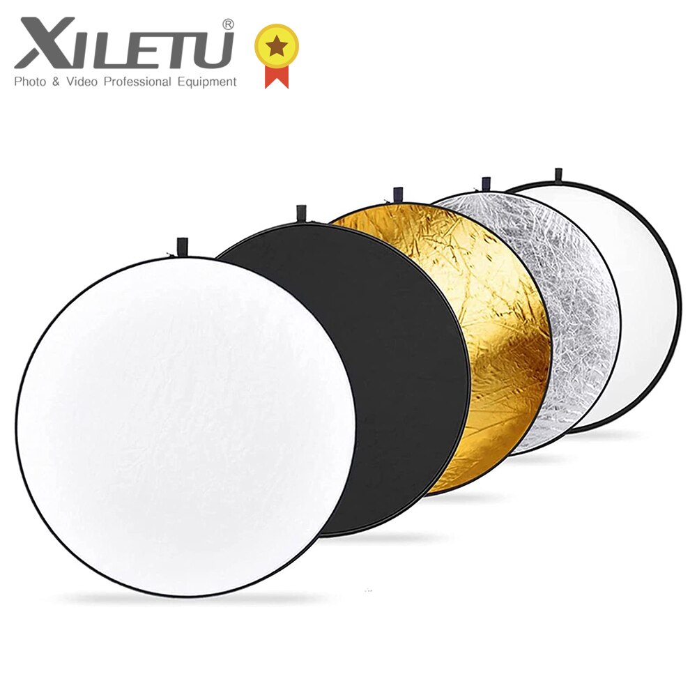 XILETU – réflecteur de lumière 5 en 1, 43 pouces/110 pouces, pliable, multi-disques avec sac, pour éclairage de Studio de photographie et éclairage extérieur