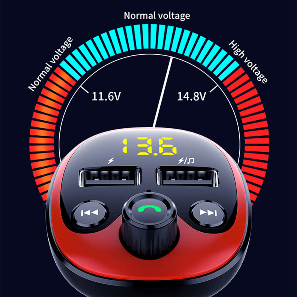 Car Charger Fm-zender Draadloze Muziek Bluetooth 5.0 Qc 3.0 3.1A Quick Charge Tf Card/U-Disk/MP3 Speler Telefoon Accessoires