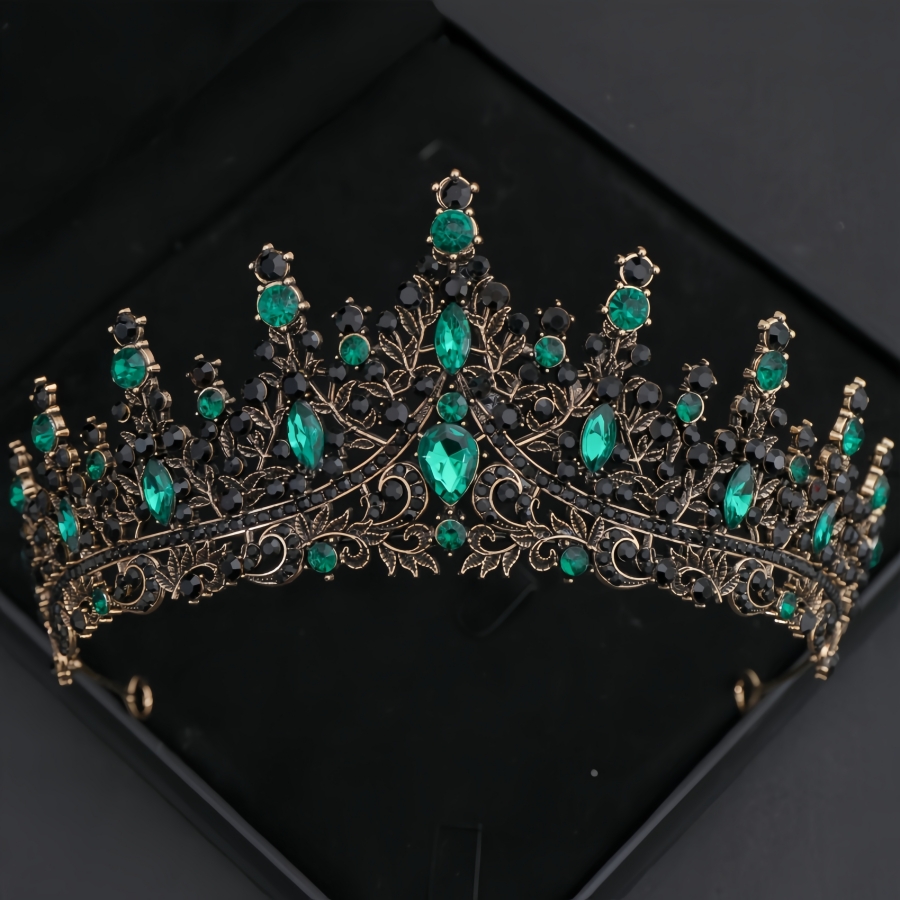Barokke Kristallen Tiara's En Kronen Voor Vrouwen Strass Prom Diadeem Hoofdband Bruids Bruiloft Haaraccessoires Sieraden Kroon Tiara: Geen