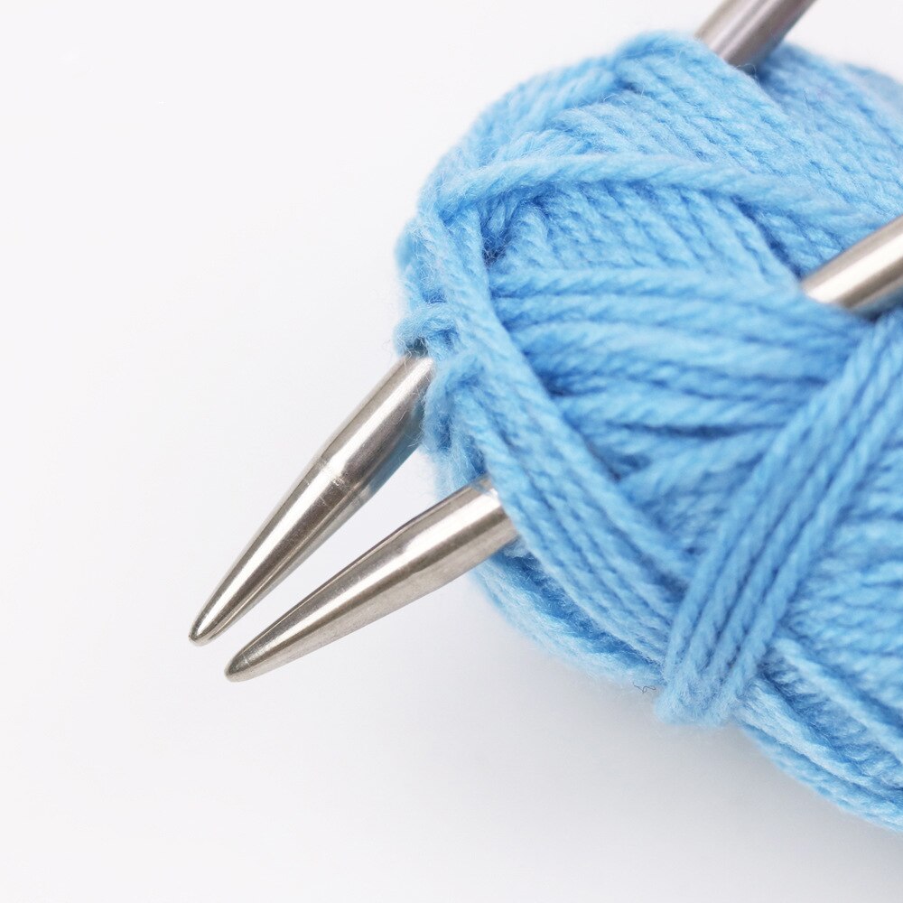 4mm 6mm 10mm Circular Knitting Crochet Needles Set Stainless Steel Wire Ring Knitting Crochet Needle For Yarn Gloves Hats Weave