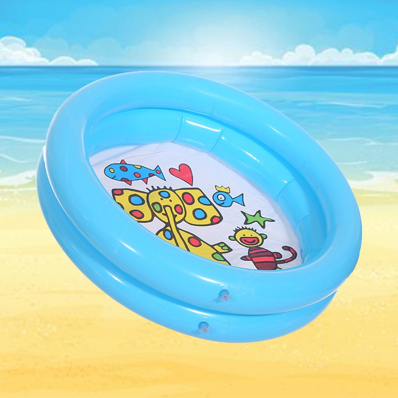 60*60cm lege bold pool baby swimmingpool barn sommer børn vandlegetøj oppusteligt badekar rund dejlig dyreprint bund