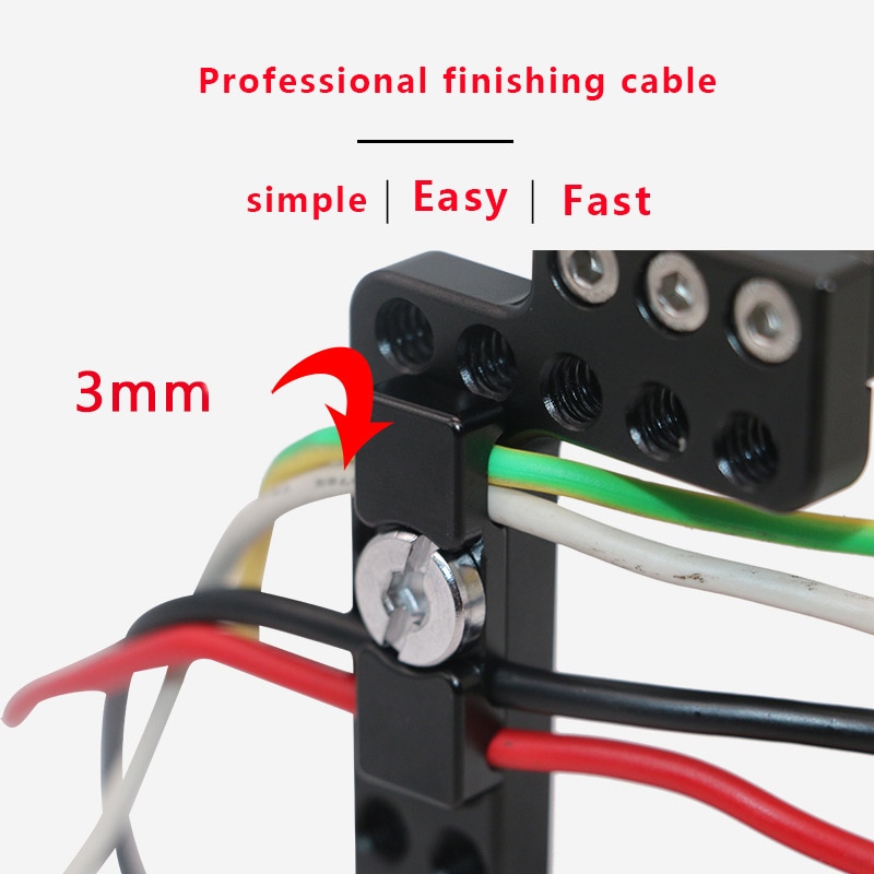 Kabel Klem Kabel HDMI Organizer Lock Klem voor DSLR Camera Cage Kit Rig L Plaat Accessoires