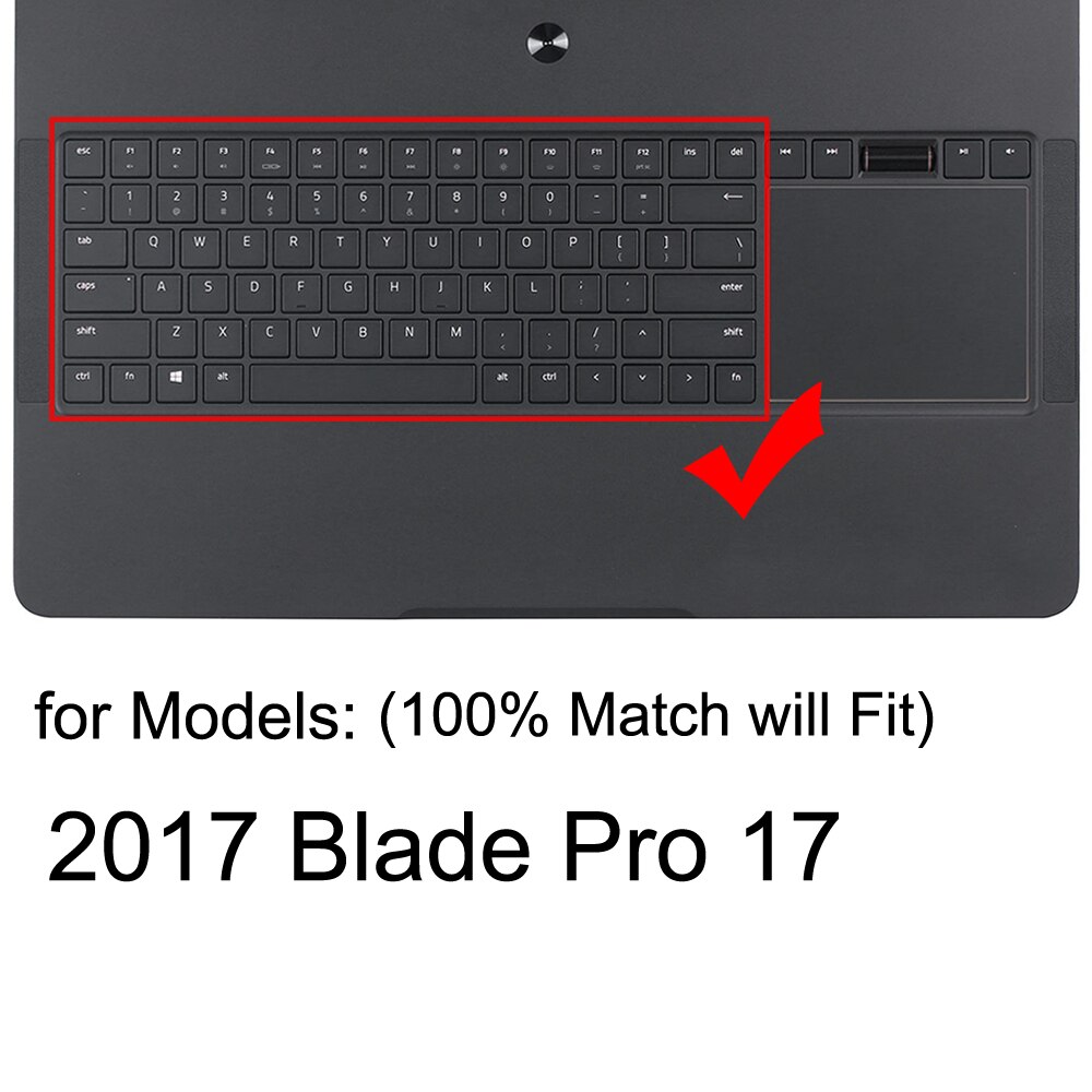 Keyboard Cover for Razer Blade 15 17 Pro 14 Stealth Book 13 Silicone Protector Skin Case Accessories TPU: 2017 Blade 17 Pro