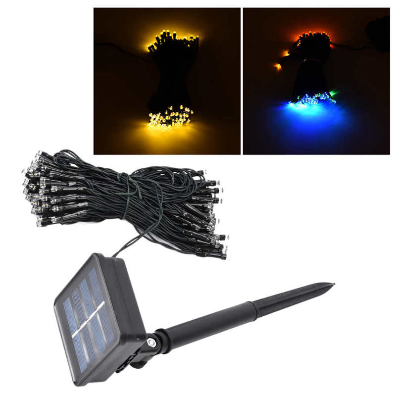 LED String Lights Fairy String Lights Solar 8 Modes 39.4ft for Outdoor Hristmas Tree Decoration