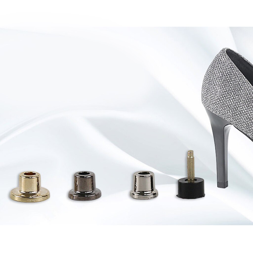 Embouts en métal pour chaussures à talons hauts, 2 pièces, bouchons de remplacement, accessoires de réparation