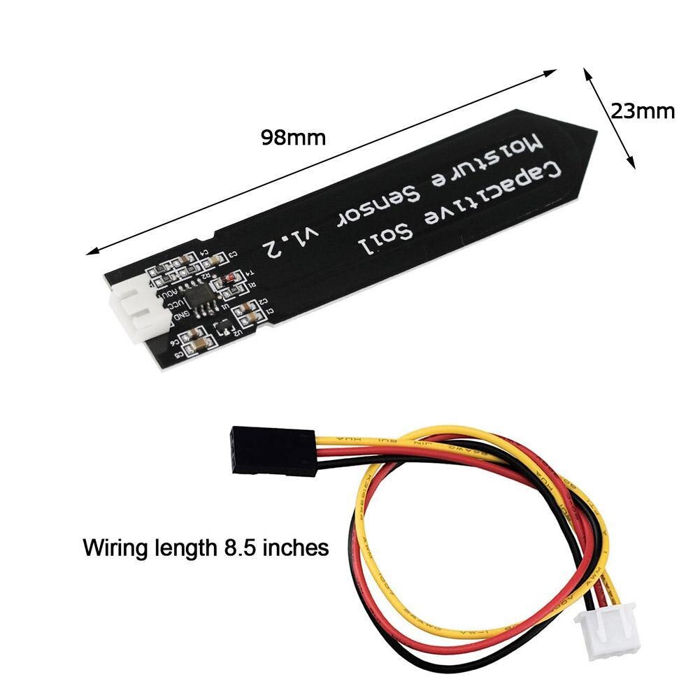 1pc modulo sensore di umidità del suolo capacitivo corrosione capacitivo con filo di tensione V1.2 ad alta tensione O9U1