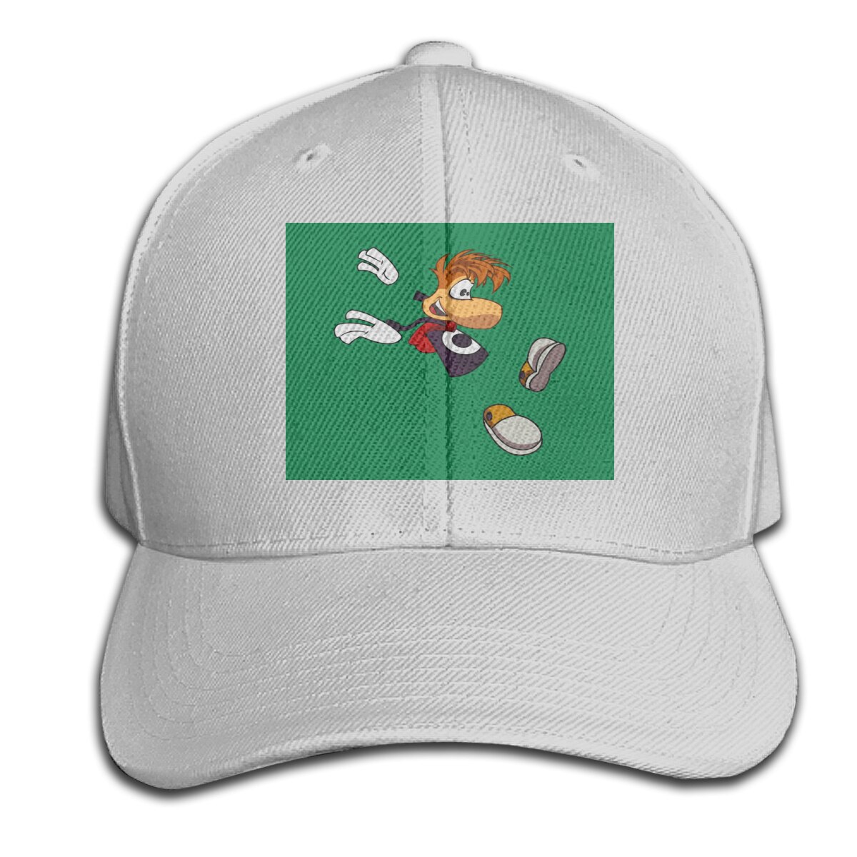 Rayman Retro - Rayman 3D Oversize Stijl Selling Kawaii Goedkope Prijs Geïnteresseerd Foto 'S Afdrukken Cap Hoed: Gray