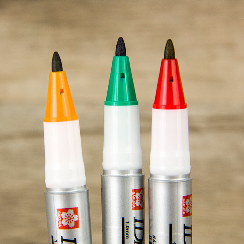 8 couleurs japonais Sakura marqueur stylo brosse double tête CD papier tableau blanc dessin Fineliner croquis stylos Art papeterie fournitures