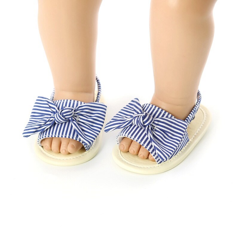 Baby Girls Bow Breathable Anti-Slip Summer Shoes Sandals Toddler Soft Soled First Walkers Shoes