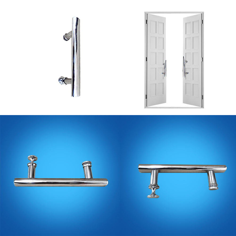 Enclosure Accessories Durable Indoor Easy Install Polished Silver Door Handle Stainless Steel Shower Home Hardware Universal