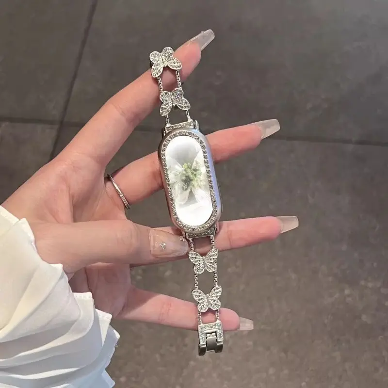 Butterfly strap suitable for Xiaomi Band 8 Pro/9Pro，8/8 NFC/9/9NFC/10/10NFC，For Mi band 3/4/5/6/7， For Redmi Watch4/Watch5