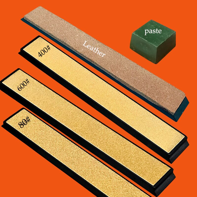 [ Golden ] Diamondnal Knife Sharpener Replacement Fixed Angle Sharpening Stone System Grinding Bar Diamond Whetstone Oil Stone