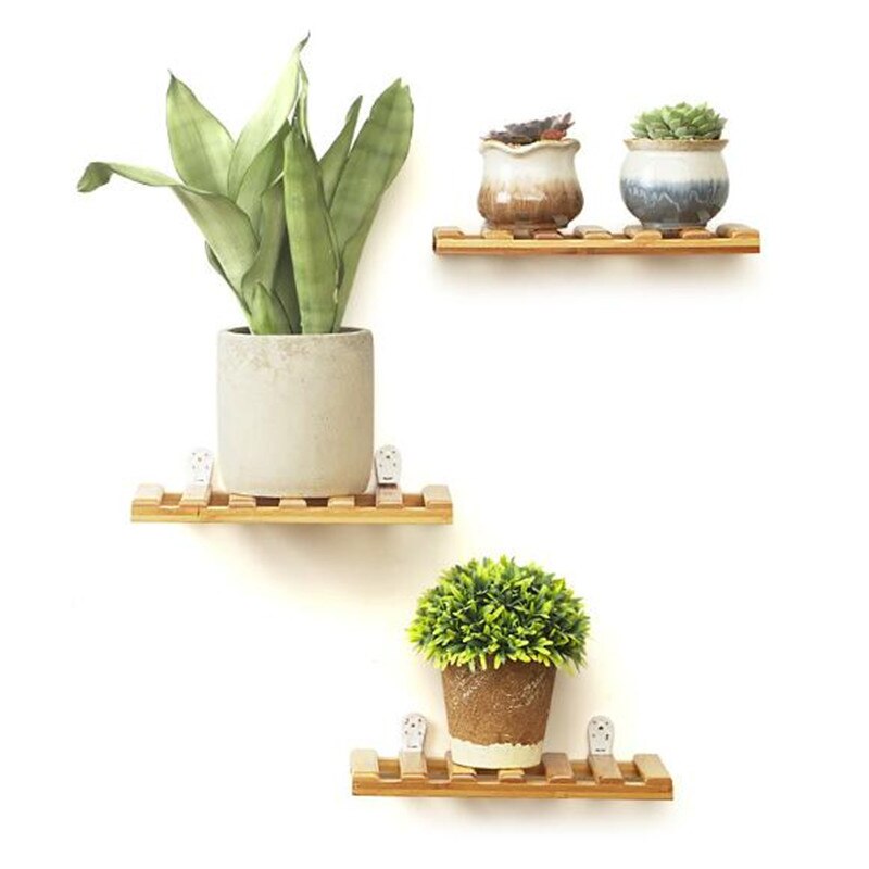 1pc massiv trä skiljevägg hylla trä vardagsrum sovrum dekoration hängare vägghängande blomma hylla blommor växt förvaring rack