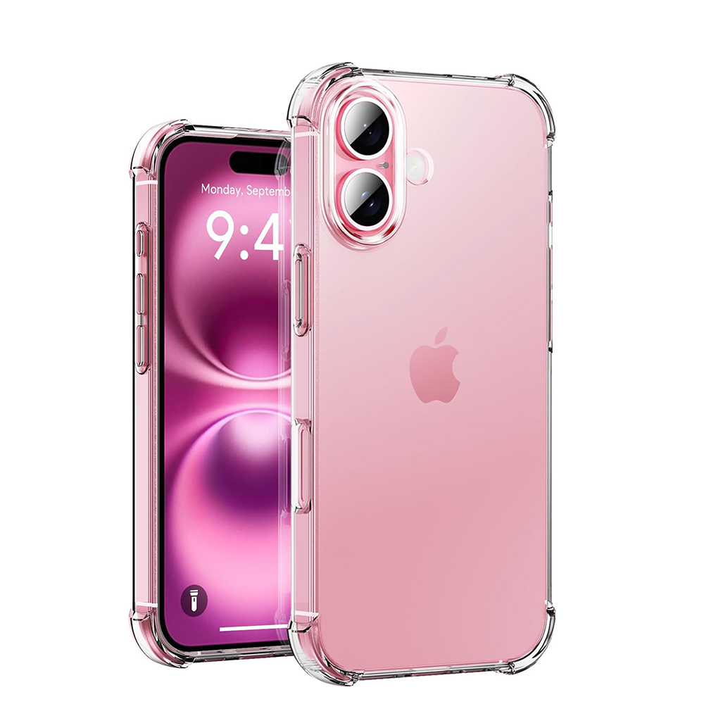 Jaspever-funda suave de silicona a prueba de golpes para iPhone 17 Air 16 15 14 13 12 11 Pro Max Plus, funda transparente ultrafina