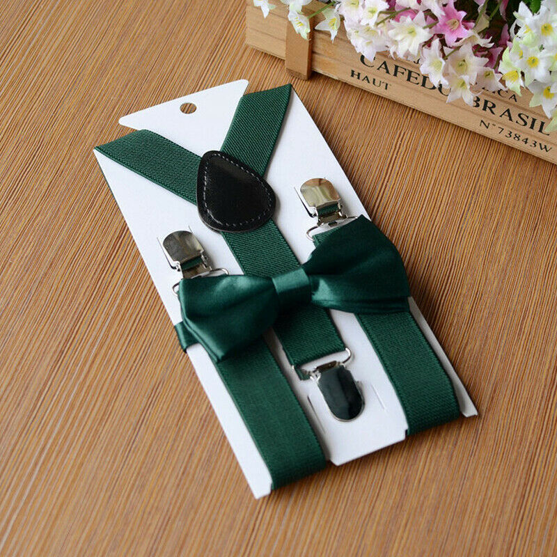 Trend Boys Kids Adjustable Suspenders Bow Tie Set Baby Toddler Girls Child Casual Elastic Classic Accessories: 5