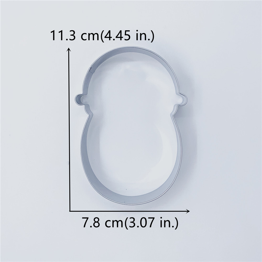 KENIAO Swaddled Baby Cookie Cutter for Kids - 7.8 x 11.3 CM - Baby Shower Biscuit Fondant Bread Sandwich Mold - Stainless Steel