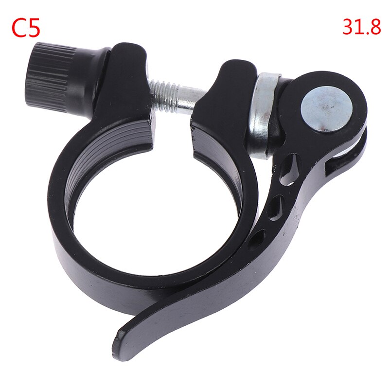 NEUE 25,4-34,9mm Aluminium Bike Fahrrad Sattelstütze Clamp Quick Release Sitz Post: C5