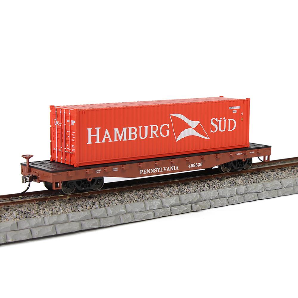 1pc HO Scale Model Train 40" Container 40ft Container Freight Car 1:87 Railway Modeling Layout