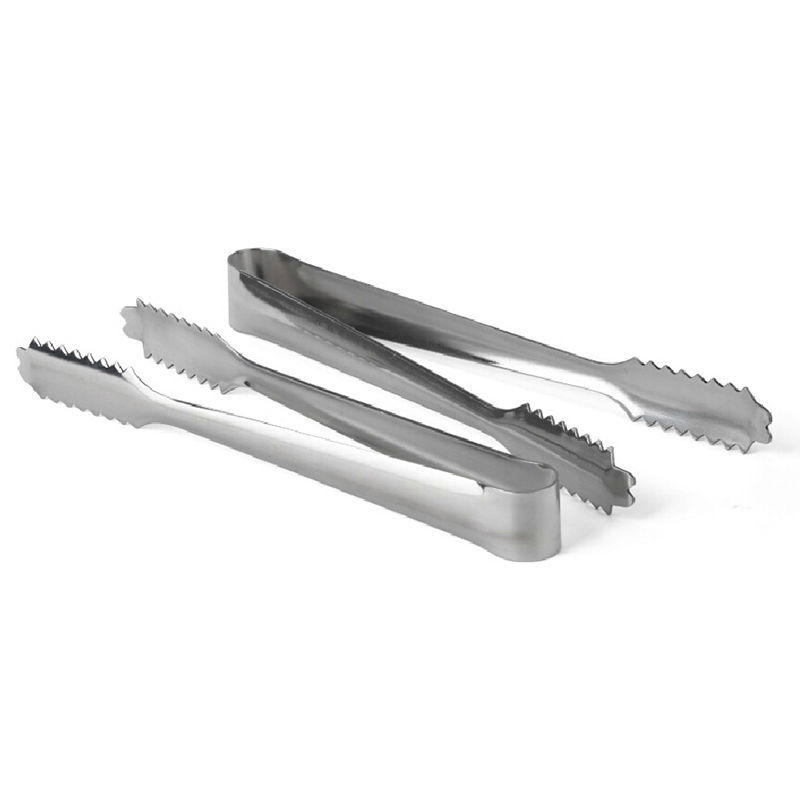 1Pcs/lot Ice Tongs Tool Bar Stainless Steel Barbecue Clip Bread Food Ice Clamp Kitchen Accessories