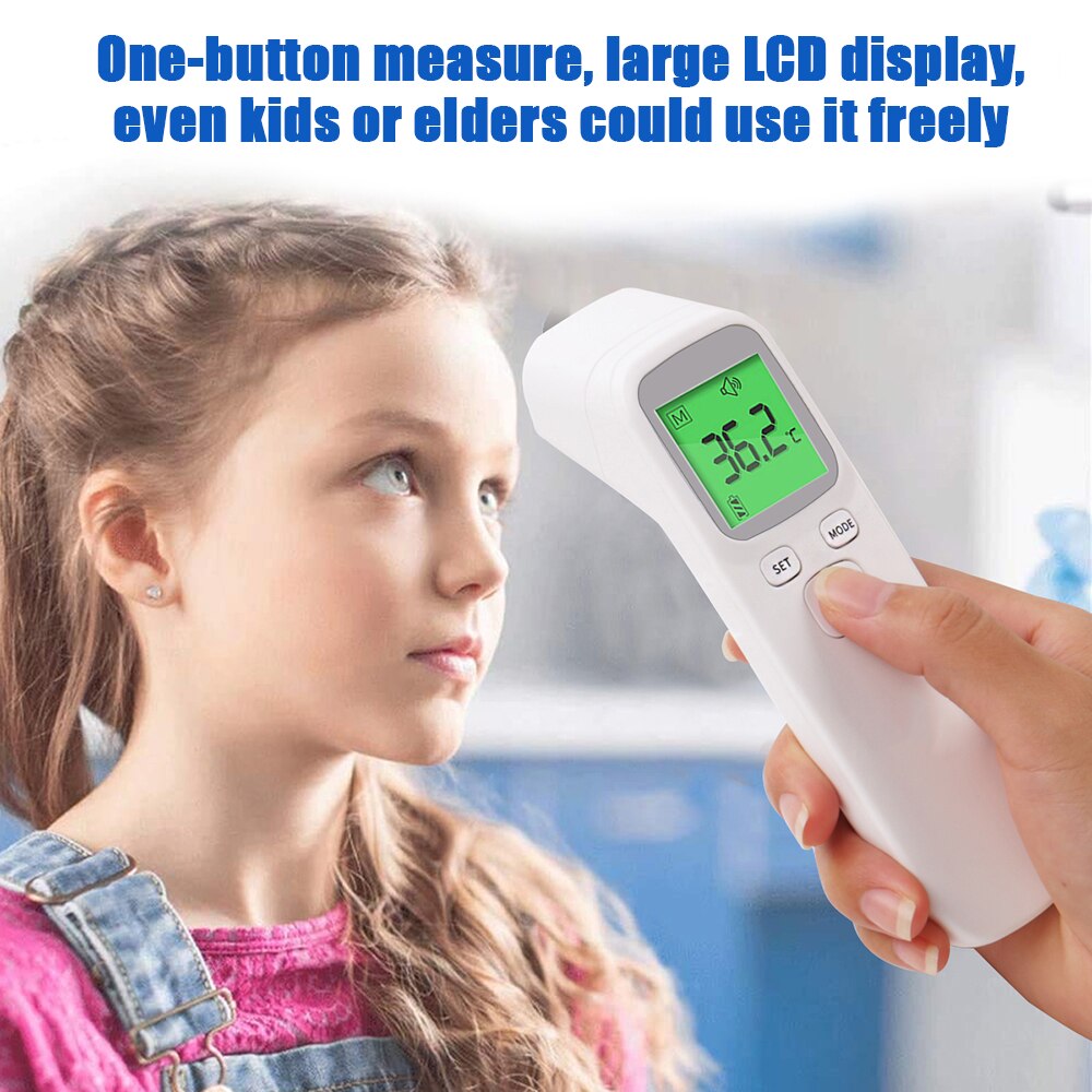 Termometro Digitale Non-Contact Infrarood Voorhoofd Thermometer Temperatuur Meter Instrument Non-contact Ir Thermometer