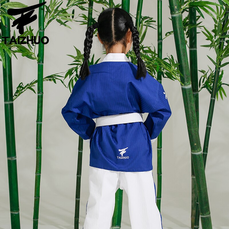 Taekwondo dobok TKD – uniforme en coton et fibre de bambou pour enfants