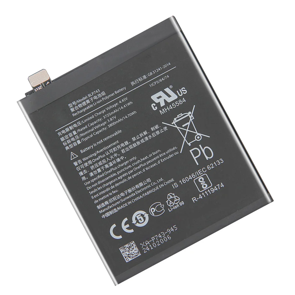 Batería de repuesto para teléfono OnePlus 1, 2, 3T, 5, 5T, 6, 6T, 7 Pro, 7T, 7T Pro, BLP637, BLP685, BLP699, BLP743, BLP745