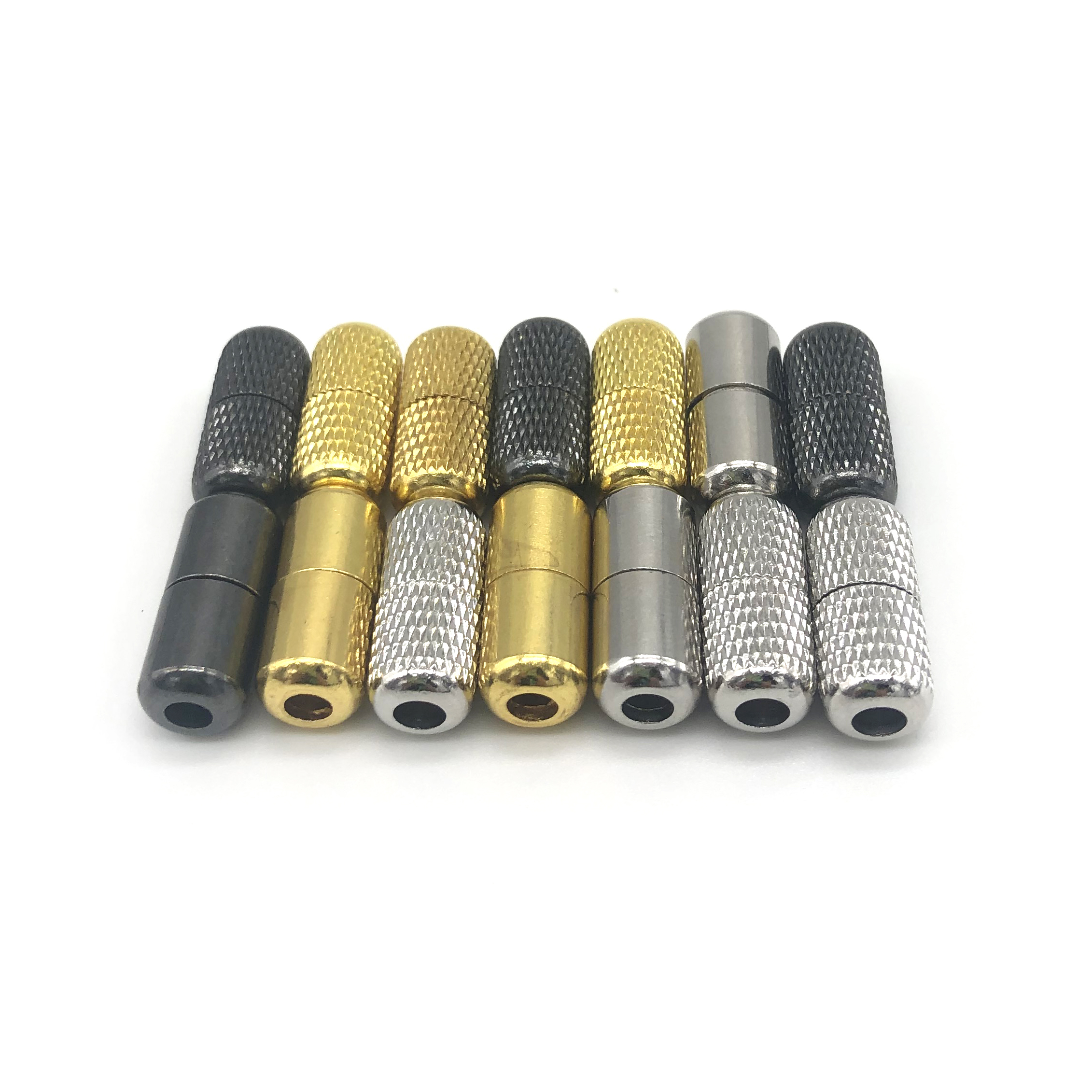 Hebillas de bloqueo de cápsula de Metal, sin cordones Cordones elásticos, accesorios para cordones, 2 piezas