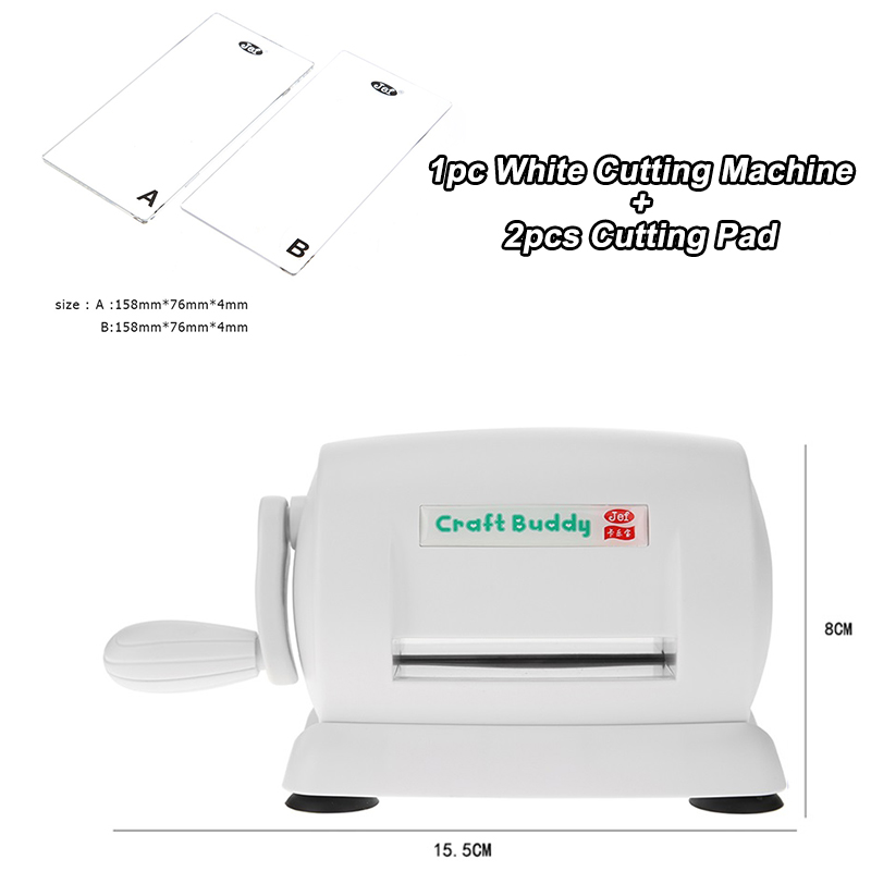 Die Cutting Machine For Card Making Scrapbooking Cutter Piece Die Cut DIY Craft Tool Paper Embossing Machine: White