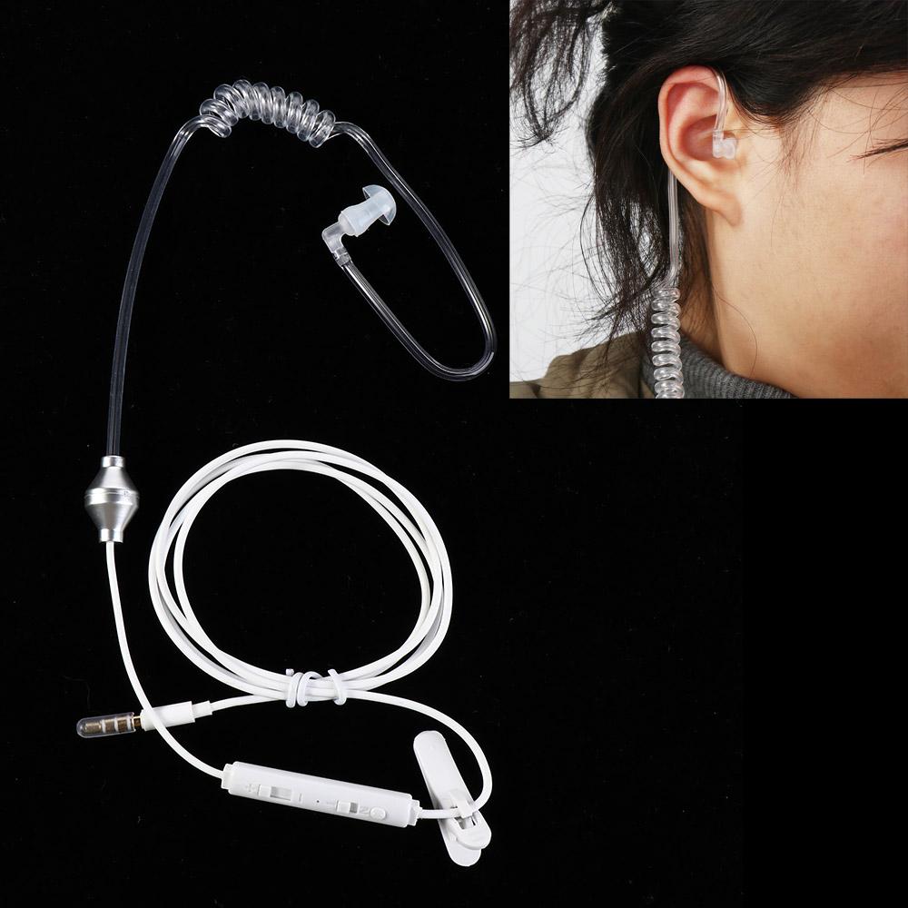 FBI Style Cool In-ear Headset Radiation Protection Earphone Monitor Earpiece Talkabout Mini Walkie Air Duct Earbuds