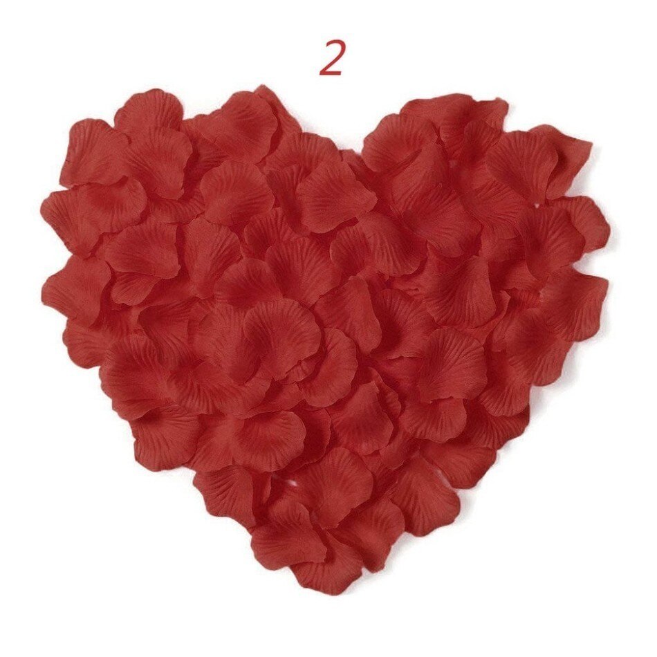 Wedding Rose Petals 100pcs/lot Decorations Flowers Polyester Wedding Rose Artificia bodas lote: Z2
