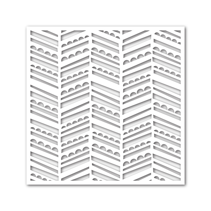Blandet form stribe prikker cirkel blomster plast stencil gør-det-selv-kort album lav scrapbog håndlavet stencil tegneark 09: 5