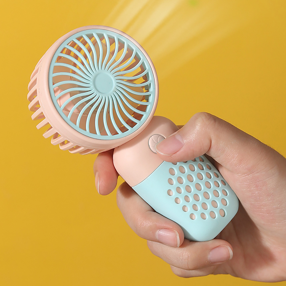 Mini ventilador portátil portátil, USB recarregável, esportes ao ar livre, refrigeração, tamanho de bolso, baixo ruído, presentes de estudante, novo, 2021, 1pc