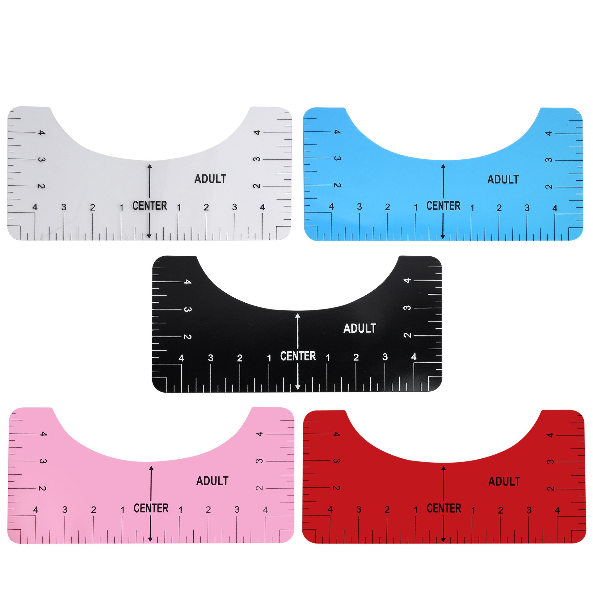 LOLO T-Shirt Alignment Ruler Alignment Tool Chart Drawing Template Clothing Pattern Sewing Tools Geometry Template