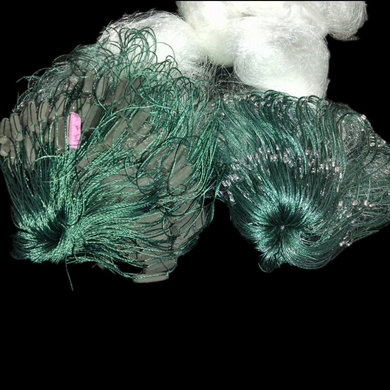 Profondeur 2m * L90M 3 couches 2 cm-7 cm filet d'évier filet maillant piège à poisson filet de pêche collant