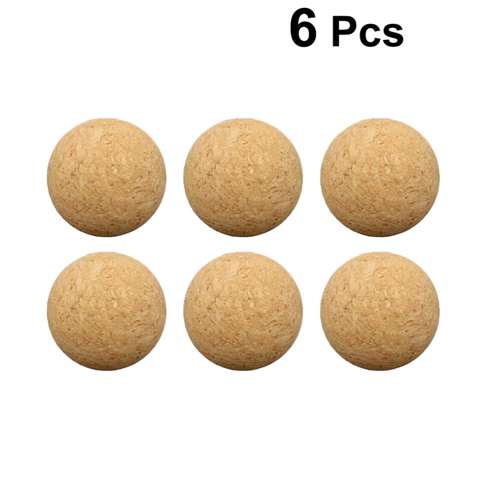 4pcs Wooden Baby-foot Table Footballs Fun Tabletop Soccer Interactive Toys Game Accessories