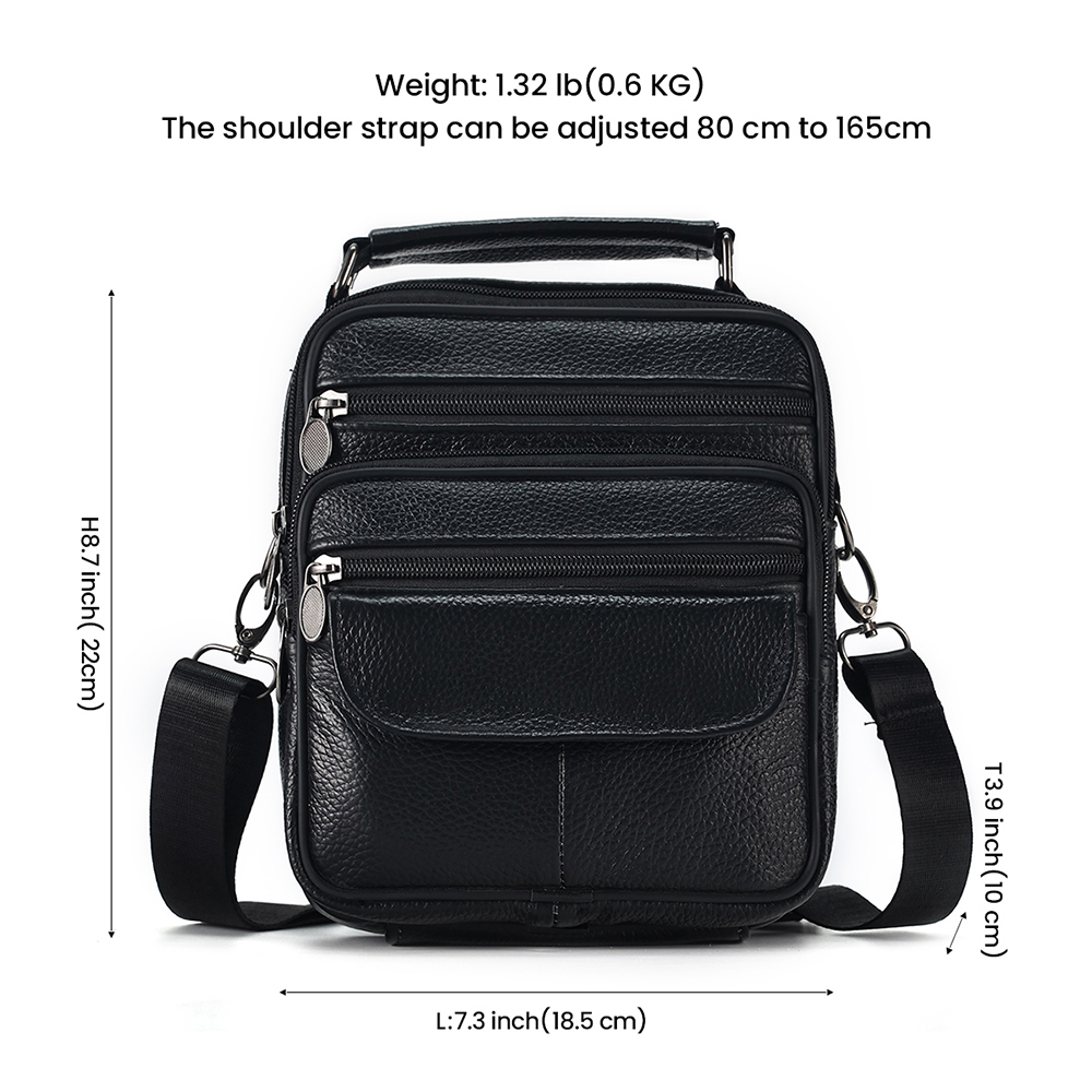 JOYIR hommes en cuir véritable sacs à bandoulière sac de messager pour homme sacs à bandoulière à la décontracté voyage sac à bandoulière sacs à main