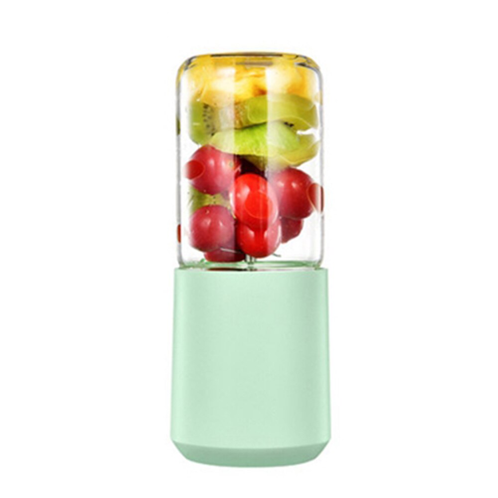 280mL Electric Juicer Lemon Juice Extractor USB Rechargeable Smoothie Maker Portable Juice Cup Food Blender Mixer Machine: Green
