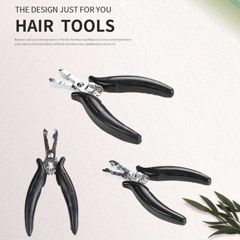 4mm Metal U Shaped Pliers For Micro Rings Human Hair extensions Tools Multi Functional Hair Extension Pliers