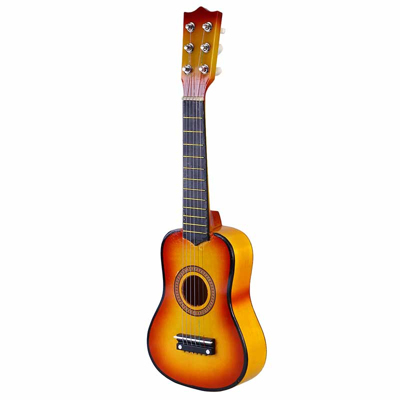 Mini 21 inch Wooden Acoustic Guitar Classical Guitar Musical Instrumental Starter Beginner Music Lovers Kids Musical Instruments: sun color