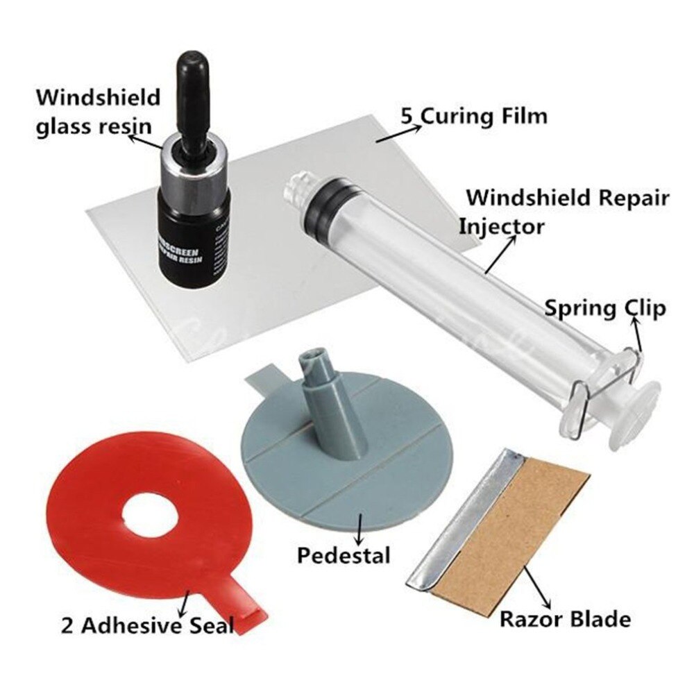Windshield Repair Kits DIY Car Window GlassScratches Restore Windscreen Polishing Glass Repair Tool Set For Chips Cracks