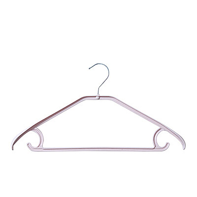 Non-slip Hanger Portable Clothes Hanger Plastic Laundry Storage Drying Hanger for Suit Coat Closet Garment Outdoor Drying Rack: Pink