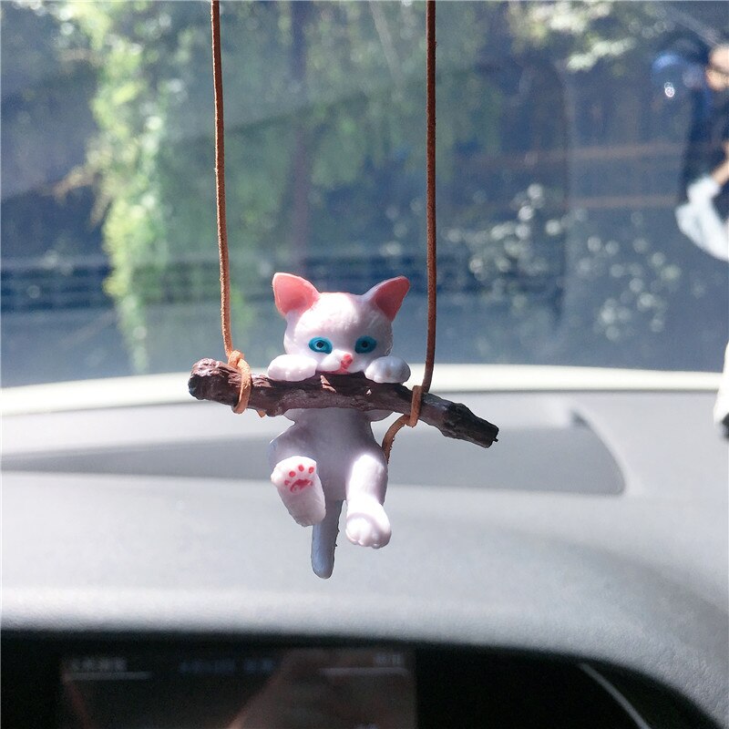Leuke Klimmen Kat Auto Decoratie Hanger Auto Interieur Auto Achteruitkijkspiegel Hanger Auto-interieur Accessoires