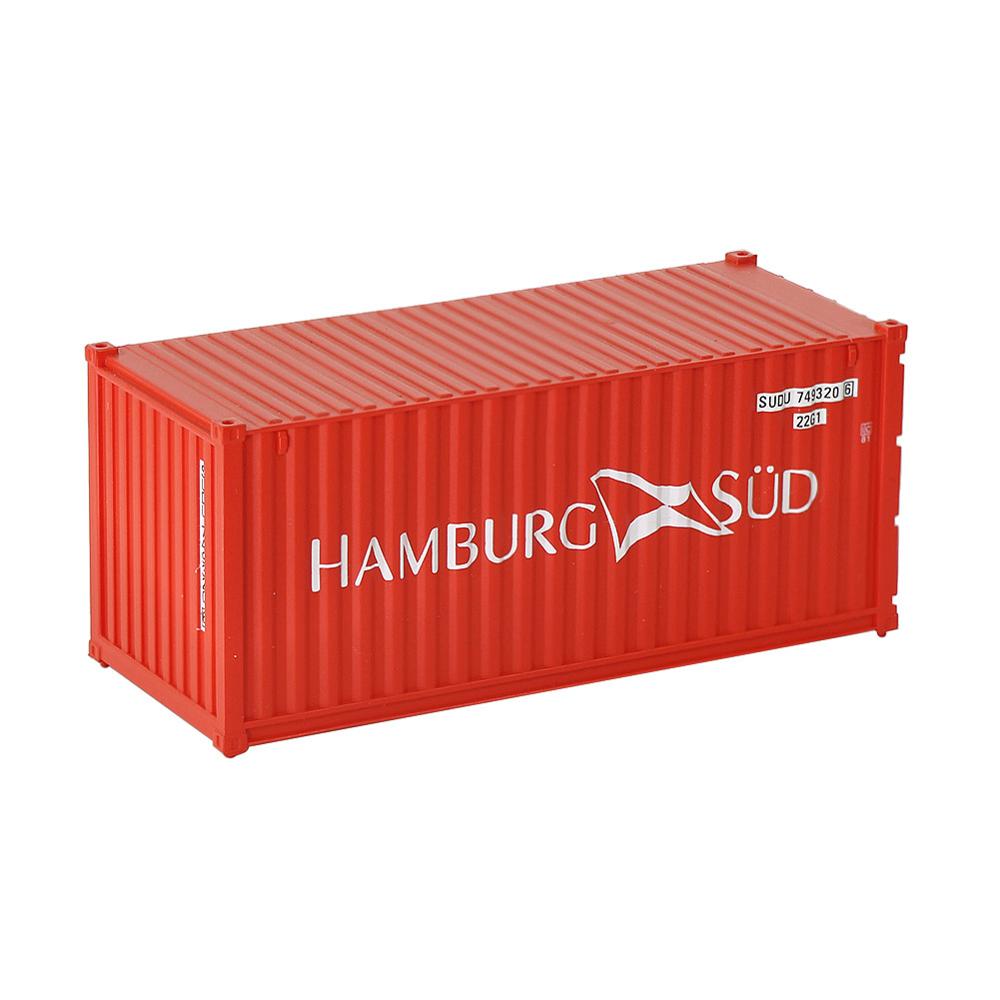 C8726 1pc Container da 20 piedi modello in scala HO accessori per treno 1:87 20 piedi modello di Container Layout ferroviario: HAMBURG SUD