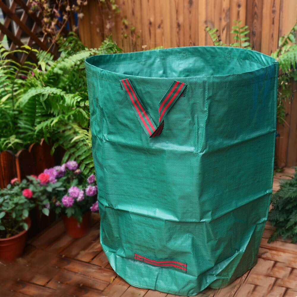 Large Capacity Garden Bag Reusable Leaf Sack Trash Can Foldable Garden Garbage Waste Collection Container Storage Bag