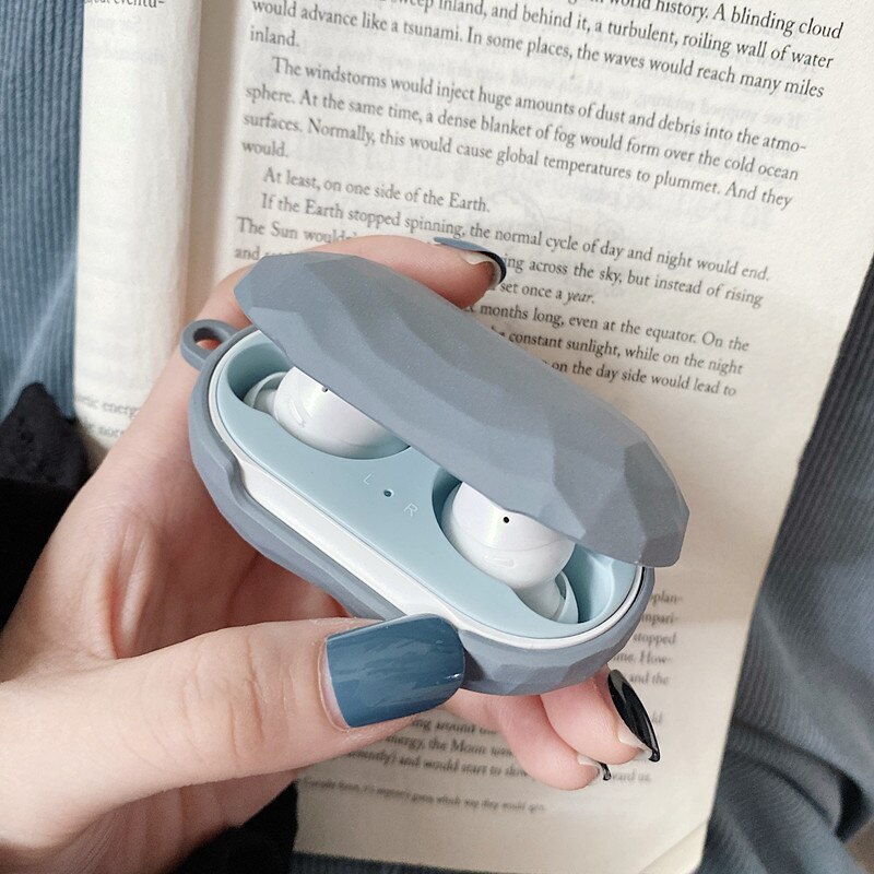For Samsung Galaxy Buds Plus Solid color Diamond pattern Case Matte Hard Earphone Headset Protective Cover for Galaxy Buds: A12