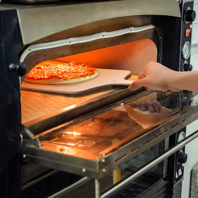 Pizza skræl træ skærebræt brugerdefinerede pizza skovl wienerbrød bagning padle køkken bbq værktøjer