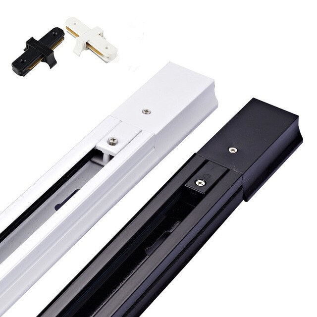 Track Beleuchtung 05 mt/1 mt Schiene Aluminium 1 meter Draht Track Licht Schiene Leuchte 2 drähte aluminium schiene track lichter